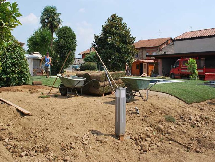 Posa prato a rotoli
